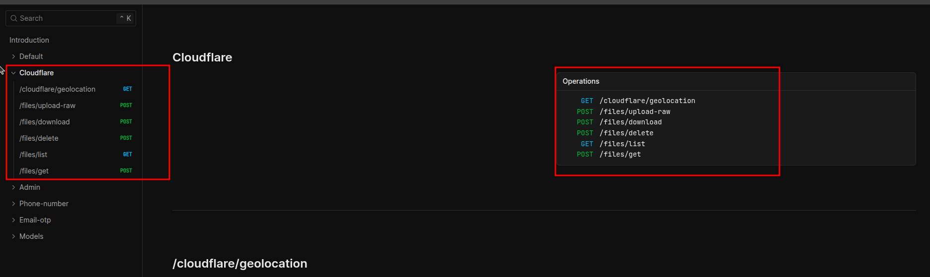withCloudflare endpoints